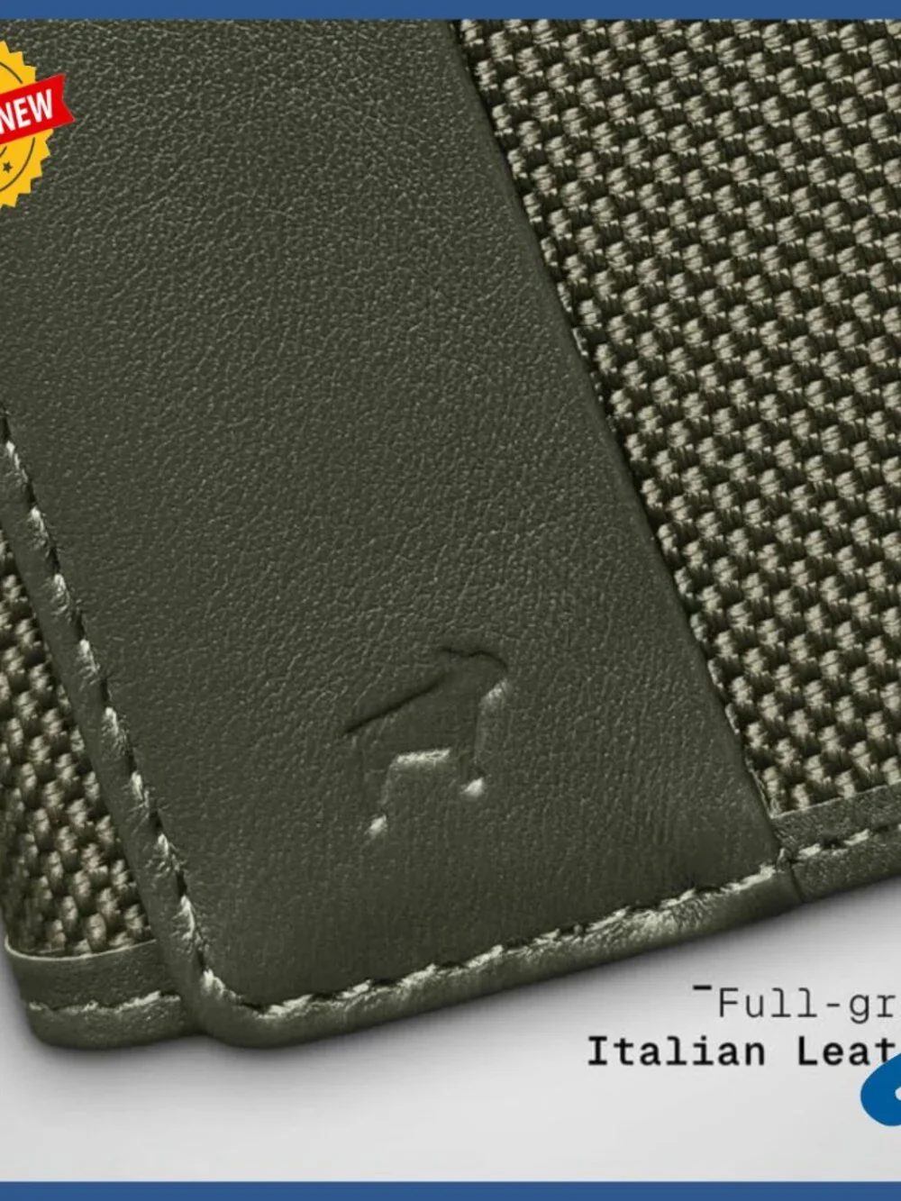 Slim Leather Wallet with Flap Closure, Credit Card Slot